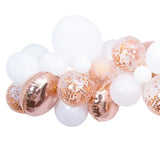 Kit de Arco de Globos de Lujo Oro Rosa y Blanco