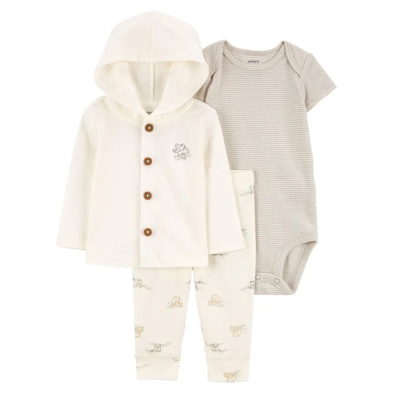 Carter's 3-Piece Set - Gray & White