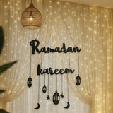 Black Ramadan Kareem Wall Decoration
