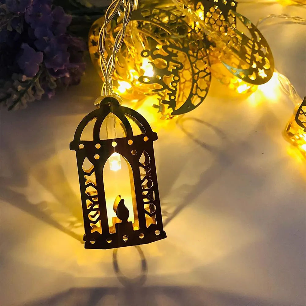 Guirnalda Luminosa Metal Farol Oriental – 10 LED