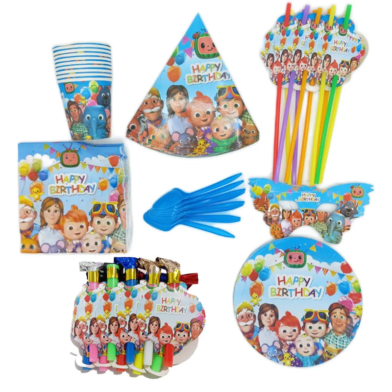Pack Anniversaire 91 Pièces  - Cocomelon