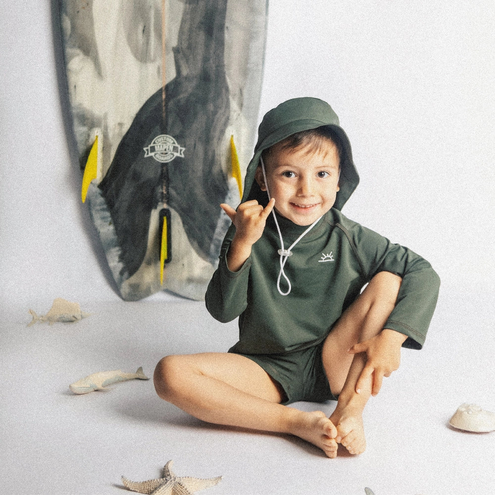 Shems Kids Set Anti-UV Mowgli - Vert Kaki