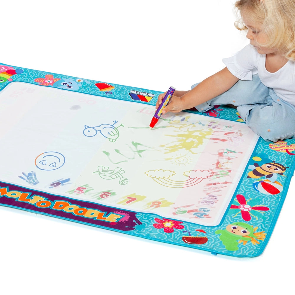 Molto Tapis à Dessiner XXL Sans Encre + 2 Feutres à Eau 3A+