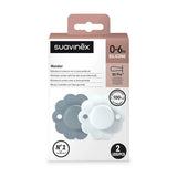Suavinex Pack de 2 Sucettes Physiologique 0-6M - Lake & Blue