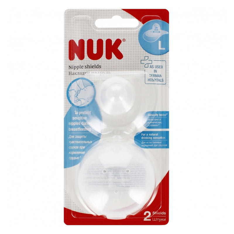 NUK Protège Mamelons en Silicone Lot de 2 - Taille L