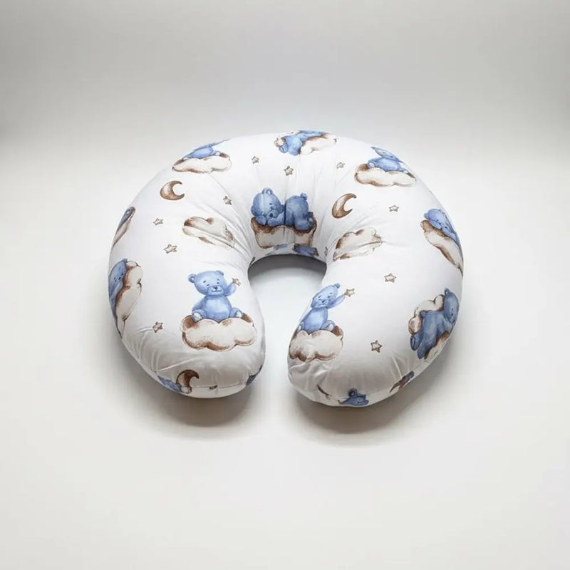 BébéYo Coussin d'Allaitement Nuage d’Ourson - Bleu