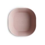 Mushie Ensemble de 2 Bols de Vaisselle Carré - Blush