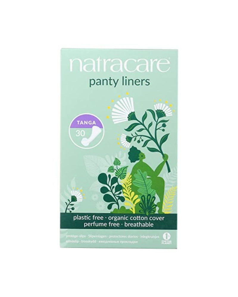 Natracare Protège Slips Tanga avec ailettes - 30 Unités