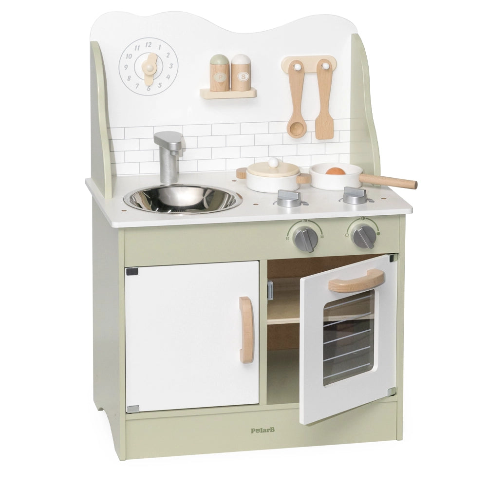 Viga Toys PolarB Cuisine avec Ustensiles 3A+ - Vert