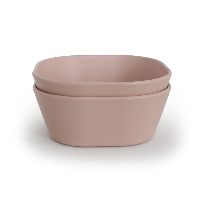 Mushie Set of 2 Square Dishes - Blush