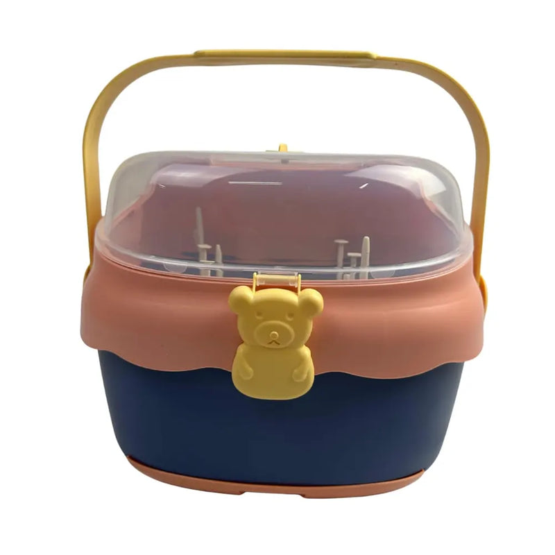 Boîte de  Rangement Portable pour Accessoires de Bébé – Motif Ours