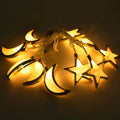 Guirlande Lumineuse LED avec Boîtier à Piles 1,65m - Lune & Etoile