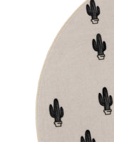 Tapis Rond Prickly One MD 90x90 cm Un Amour de Tapis - Blanc