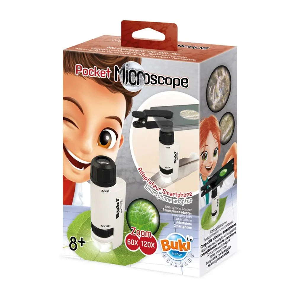 Buki Microscope de Poche 120x – 8A+