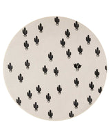 Tapis Rond Prickly One MD 90x90 cm Un Amour de Tapis - Blanc