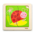 Viga Toys Puzzle Plat Coccinelle en Bois – 12M+