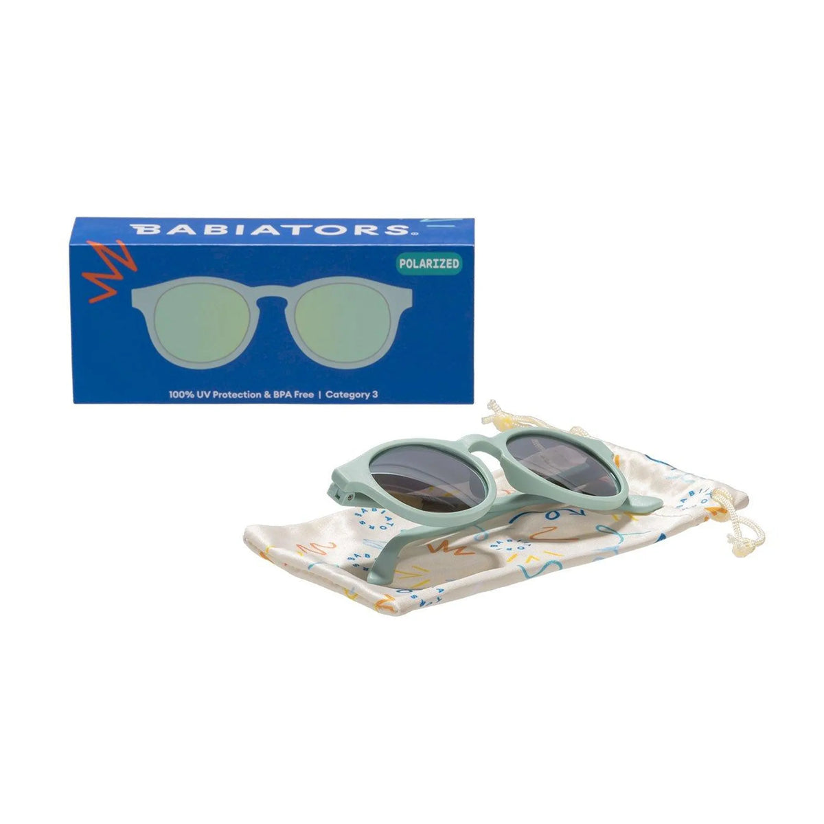 Babiators Lunettes de Soleil Keyhole polarisées 6 Ans - Seafoam Blue
