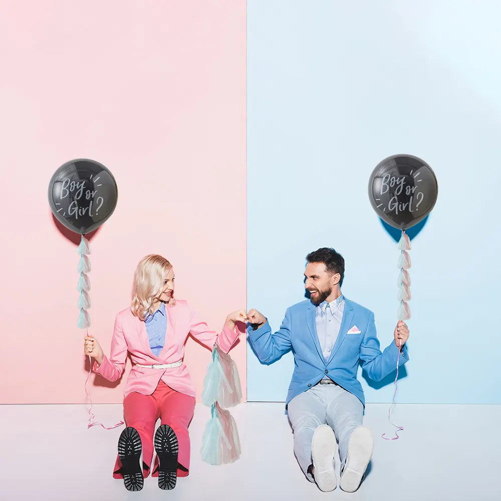 Ballon Gender Reveal Avec Confettis et Accessoires