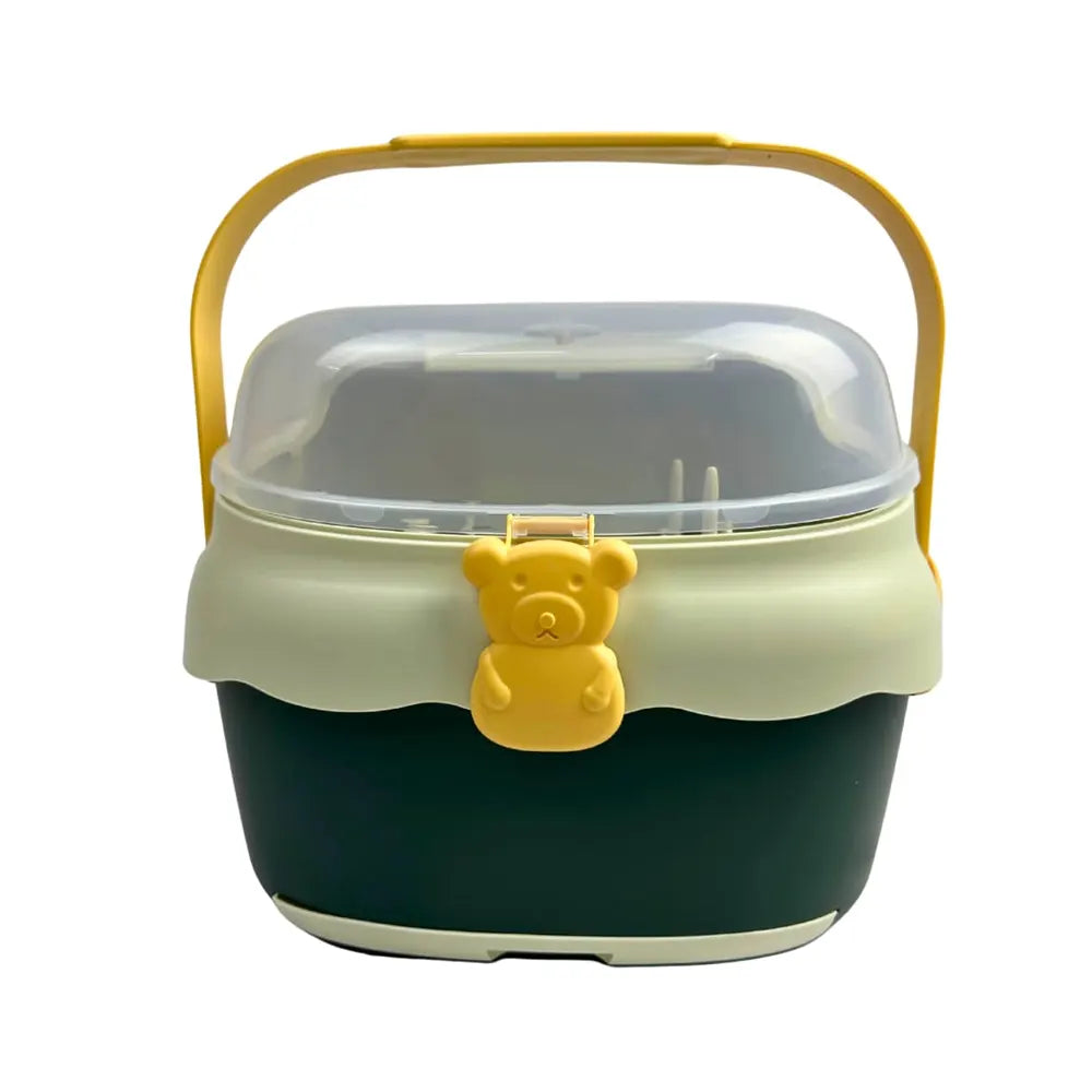 Boîte de  Rangement Portable pour Accessoires de Bébé – Motif Ours