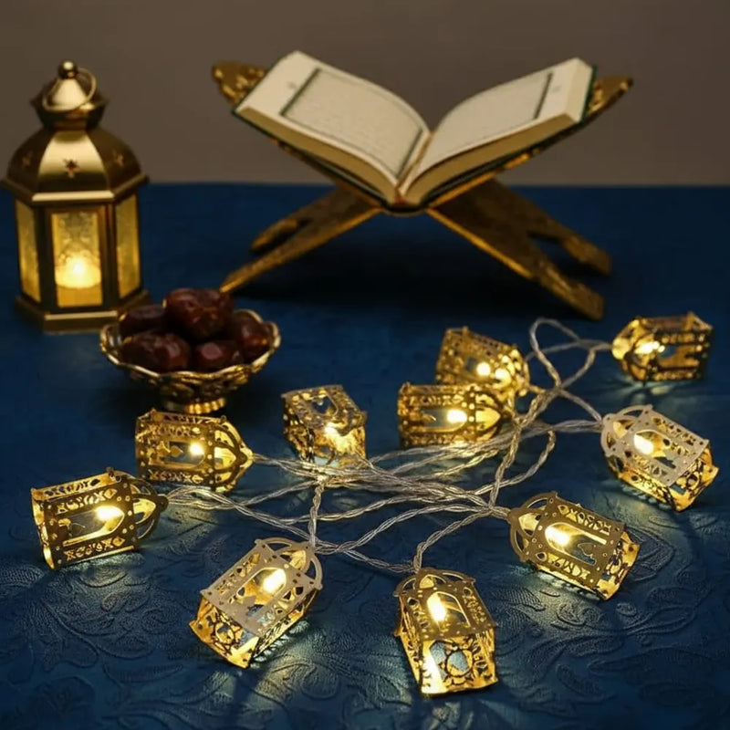 Guirlande Lumineuse Métal Lanterne Orientale – 10 LED
