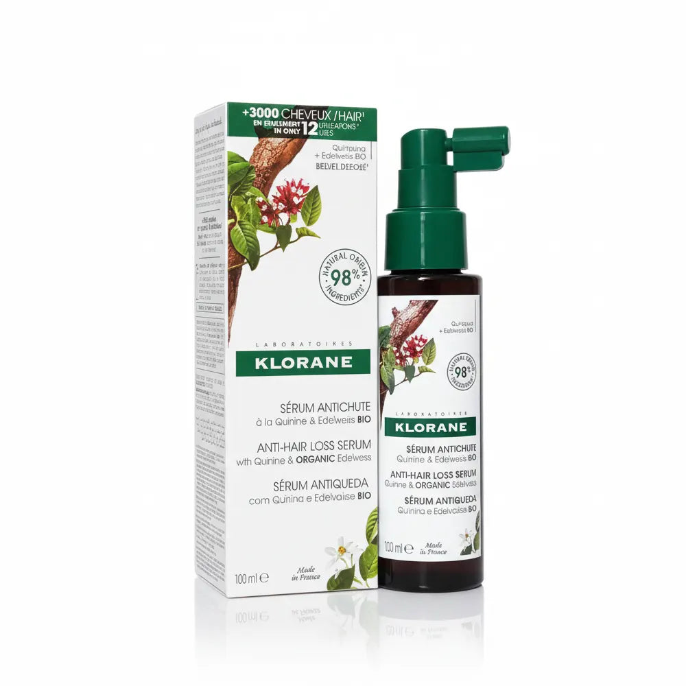 Klorane Sérum Anticaída con Quinina y Edelweiss ORGÁNICO – 100 ml