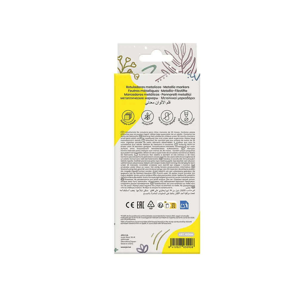 Jovi Étui de 4 Surligneurs Gel - Couleurs Assorties