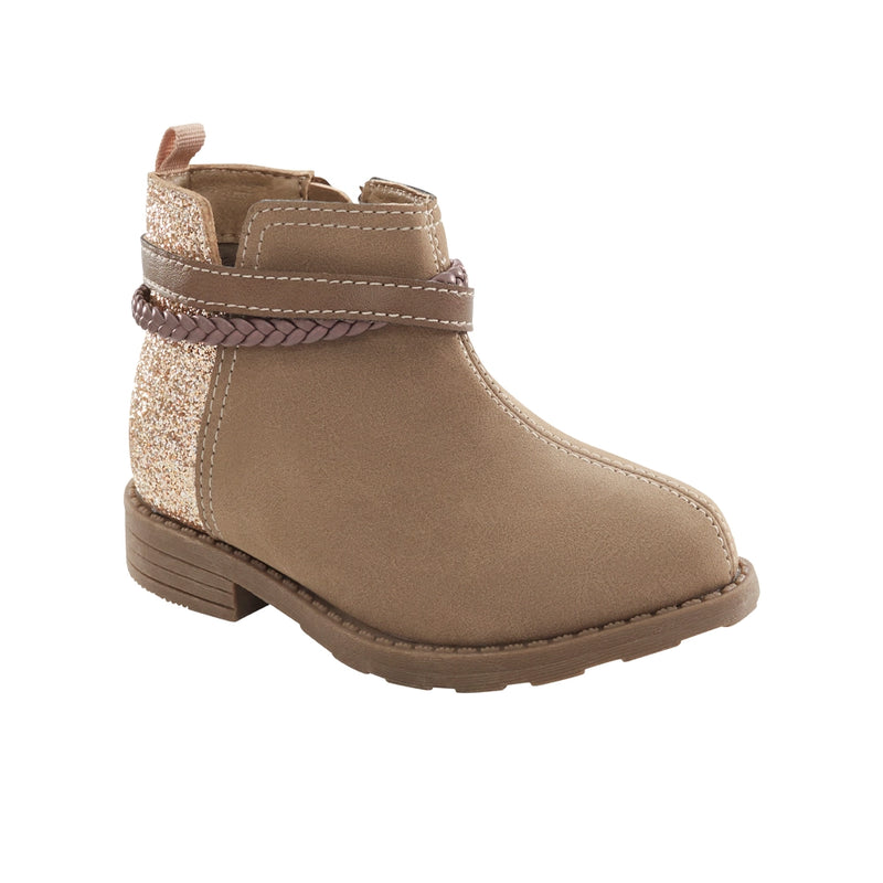 Carter's Glitter Chelsea Boots - Taupe