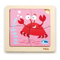 Viga Toys Puzzle Plat Crabe en Bois – 12M+