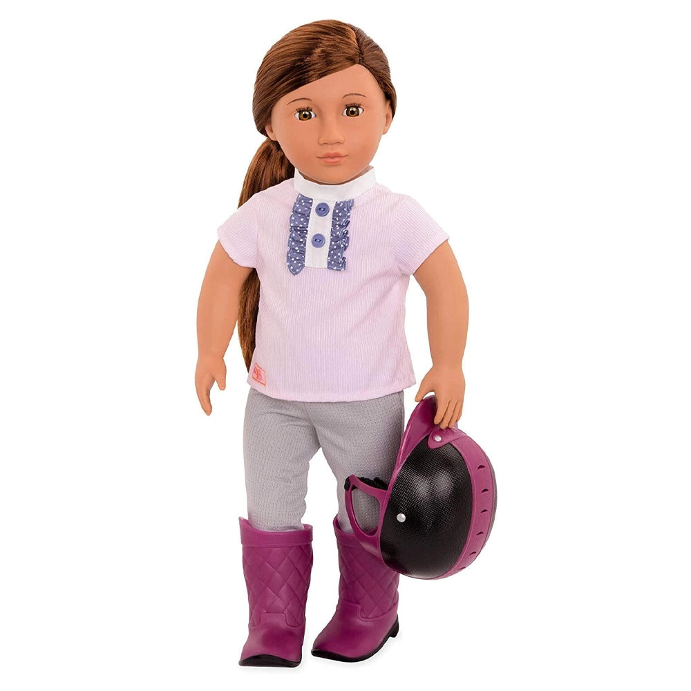 Our Generation Poupée avec Tenue d'Équitation 46cm 3A+ - Elliana
