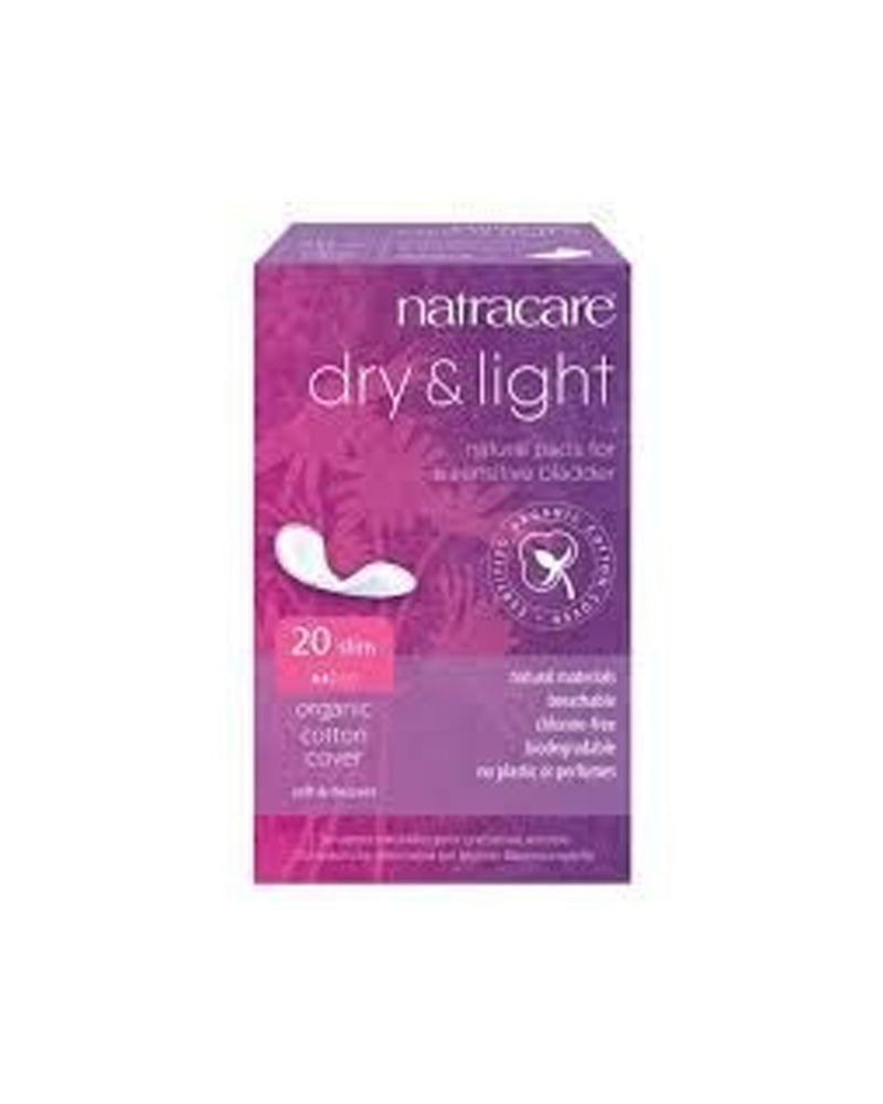 Natracare Serviette Dry+Light pour Legere Incontinence - 20 Unités