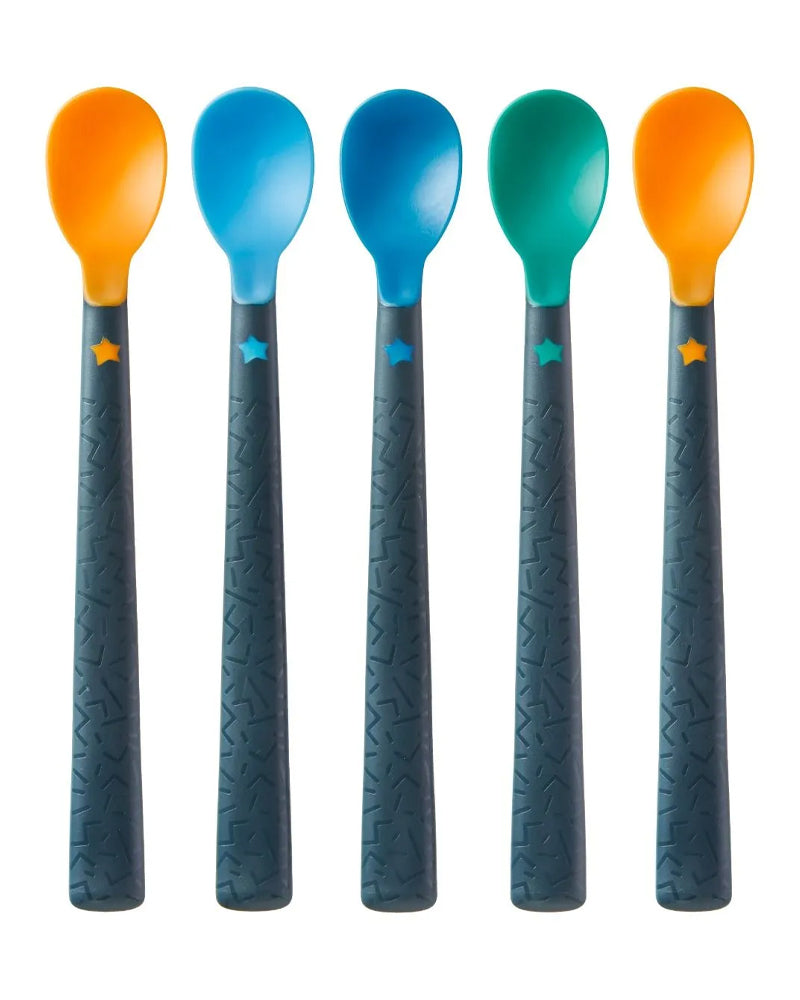 Tommee Tippee Lot de 5 Cuillères d'apprentissage Softee 4M+