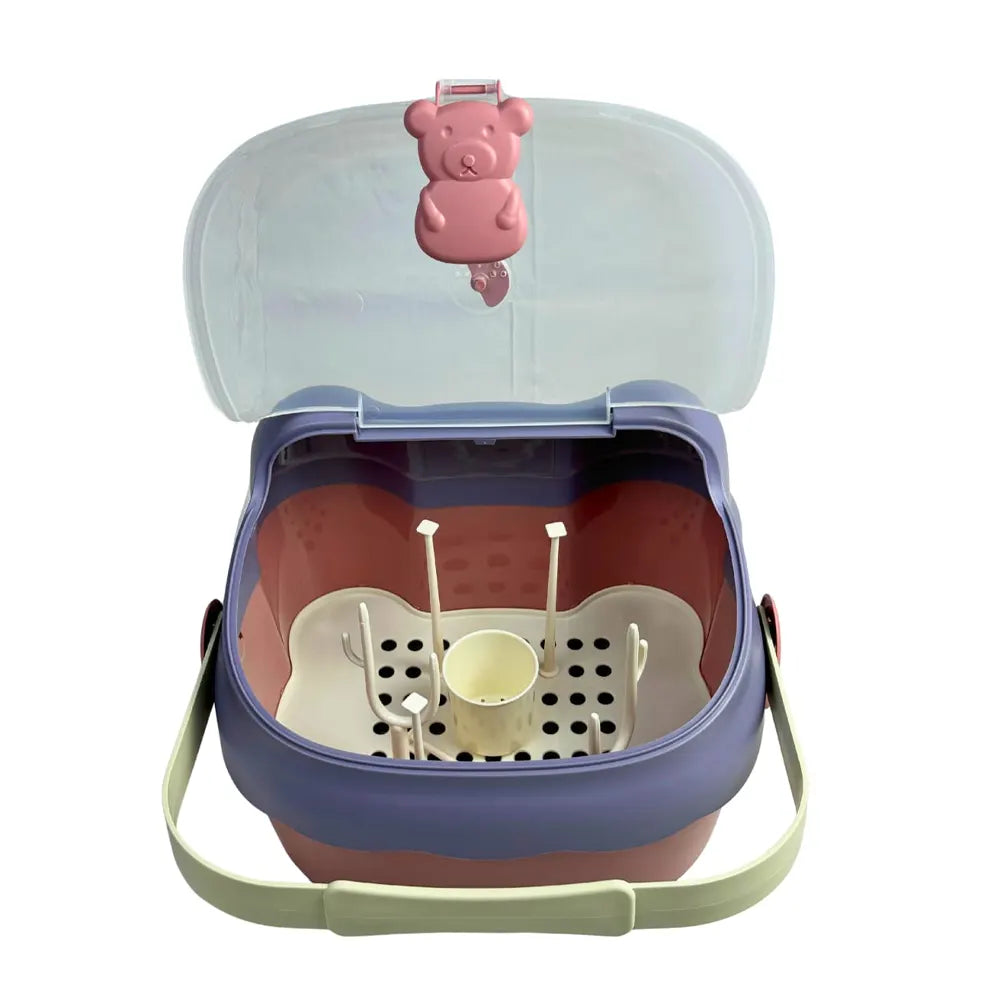 Boîte de  Rangement Portable pour Accessoires de Bébé – Motif Ours