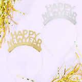 Pack de 8 bandeaux Happy New Year or et argent - vue 2