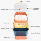 Boîte de  Rangement Portable pour Accessoires de Bébé – Motif Ours