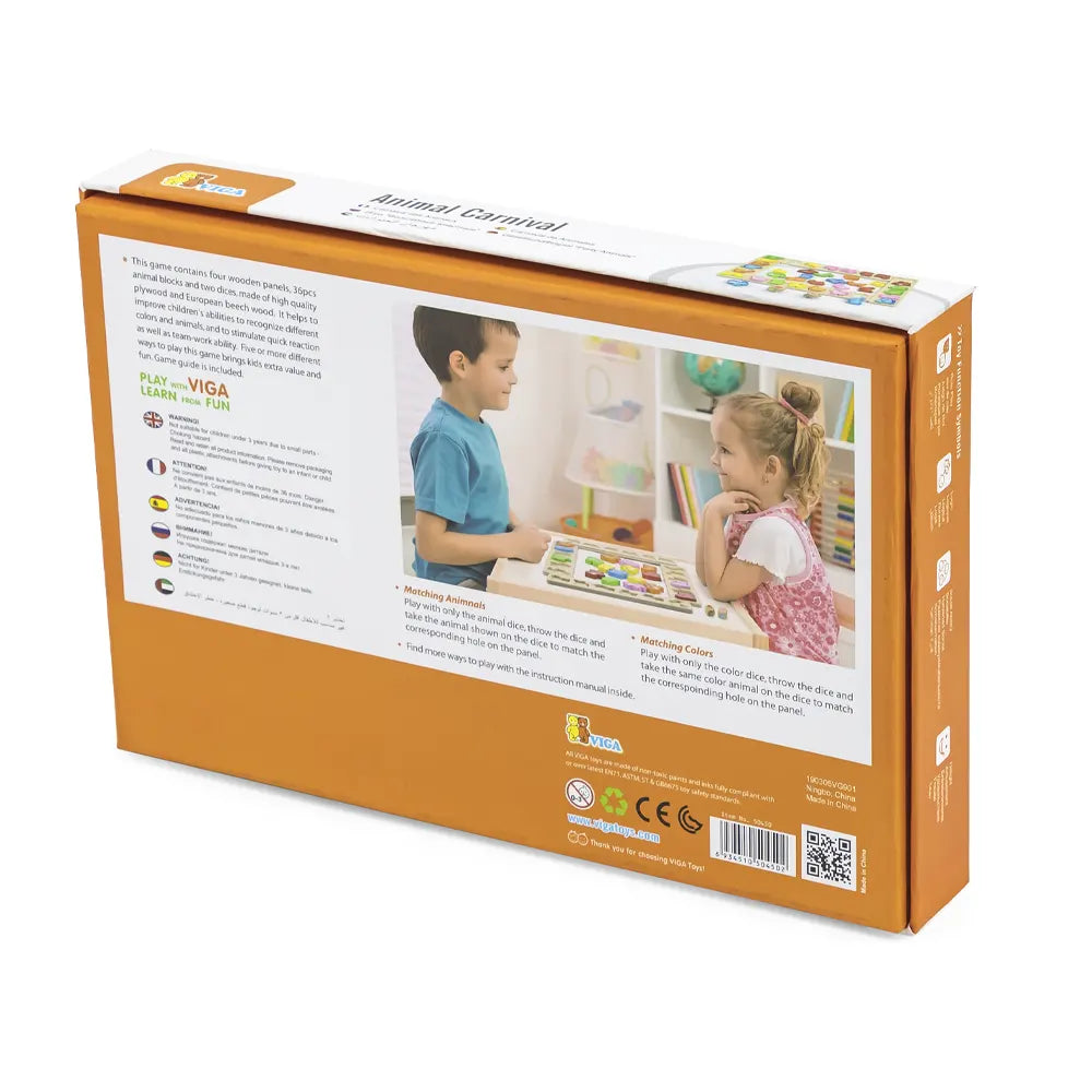 Viga Toys Jeu d’Association d’Animaux – 3A+