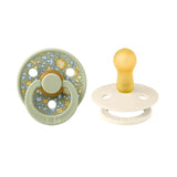 BIBS x LIBERTY Pack of 2 Round Pacifiers - Eloise Sage Mix