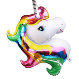Grand Ballon Tête de Licorne en Aluminium
