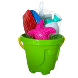Seau de Plage avec Accessoires Multicolores - Vert