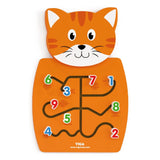 Viga Toys Jouet Mural Apprentissage des Nombres en Bois - 18M+