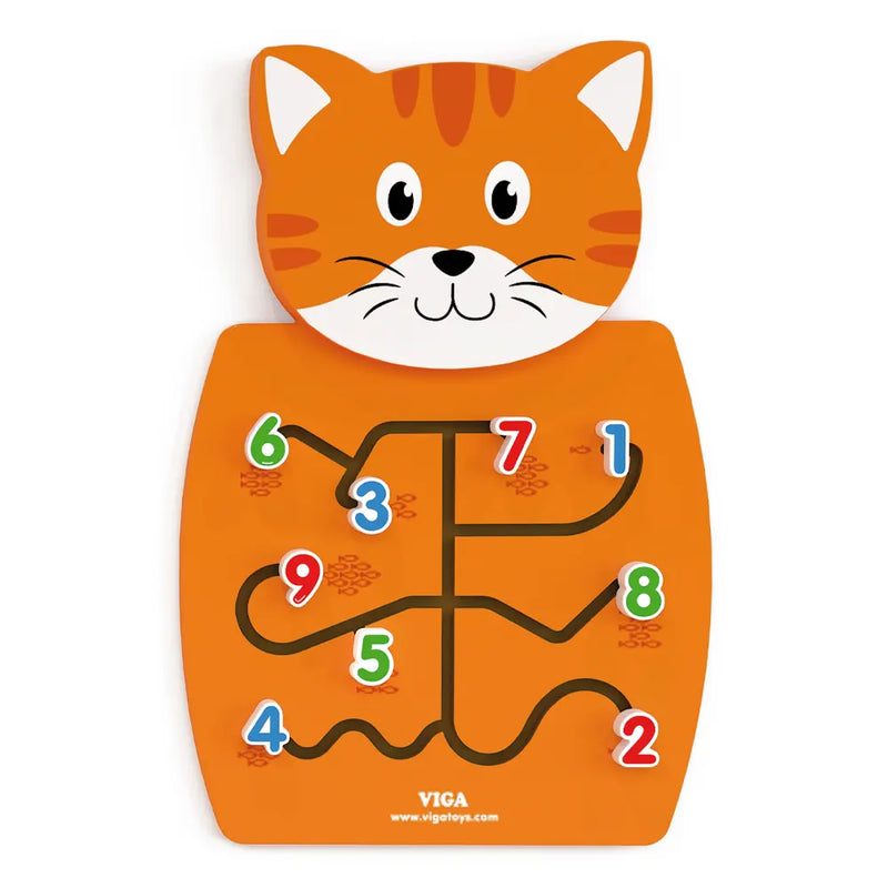 Viga Toys Jouet Mural Apprentissage des Nombres en Bois - 18M+