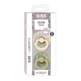 BIBS x LIBERTY Pack of 2 Round Pacifiers - Eloise Sage Mix
