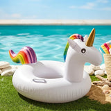 Flotador asiento para niño Unicornio arcoíris con asa