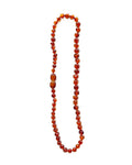 Collier Ambre avec Certificat d'authenticité pour bébé - Marron