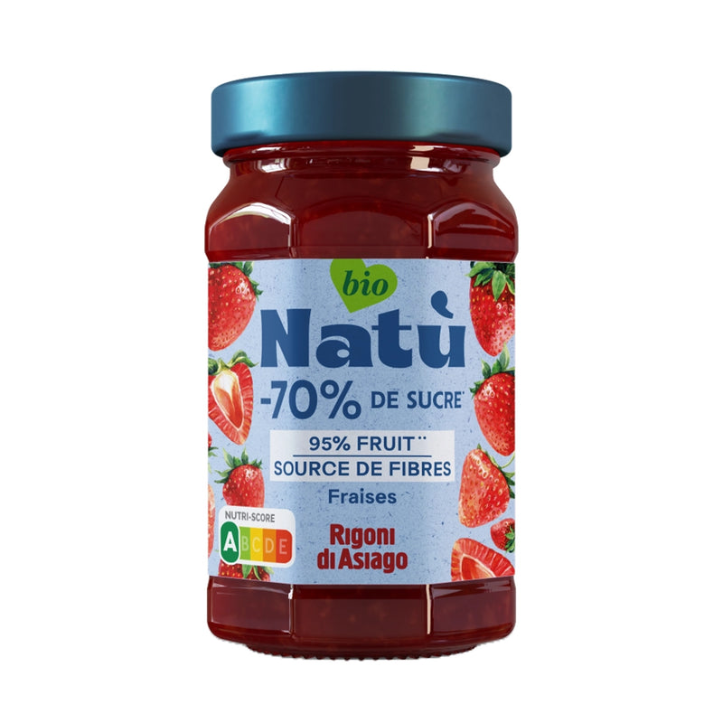 Natù Confiture 100% Fruits Fraise Bio 240g
