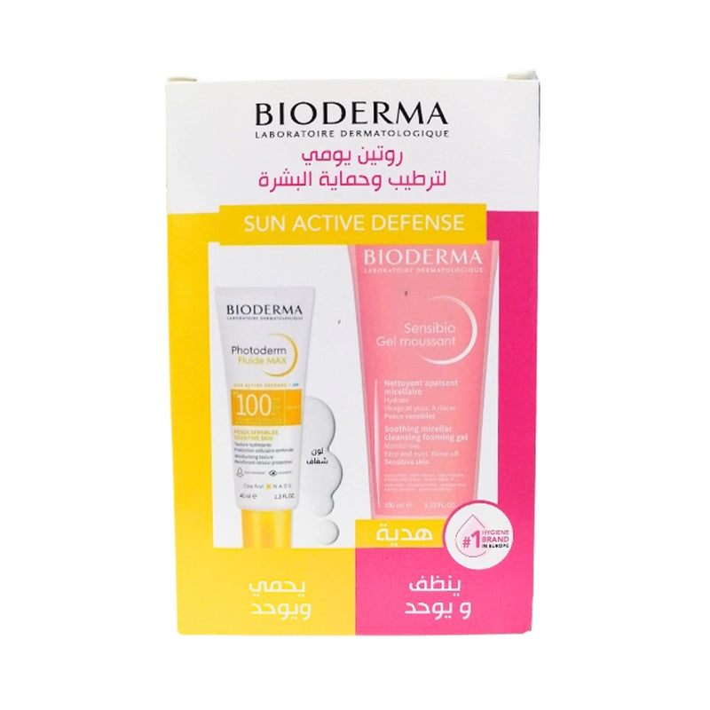 Bioderma Photoderm Fluide Max Invisible SPF100 + Sensibio Gel Espumoso