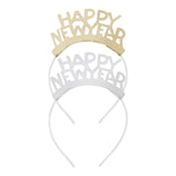 Pack de 8 bandeaux Happy New Year or et argent - vue 4