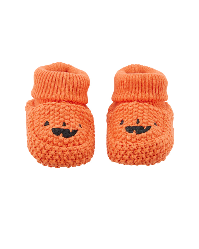 Carter's Baby Crochet Pumpkin Booties - Orange