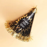 Pack de 4 chapeaux de fête Happy New Year 20 cm - vue 2