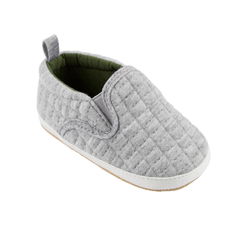 Carter's Baby Quilted Slippers - Gray