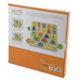 Viga Toys Puzzle Chiffres & Formes en Bois 18M+